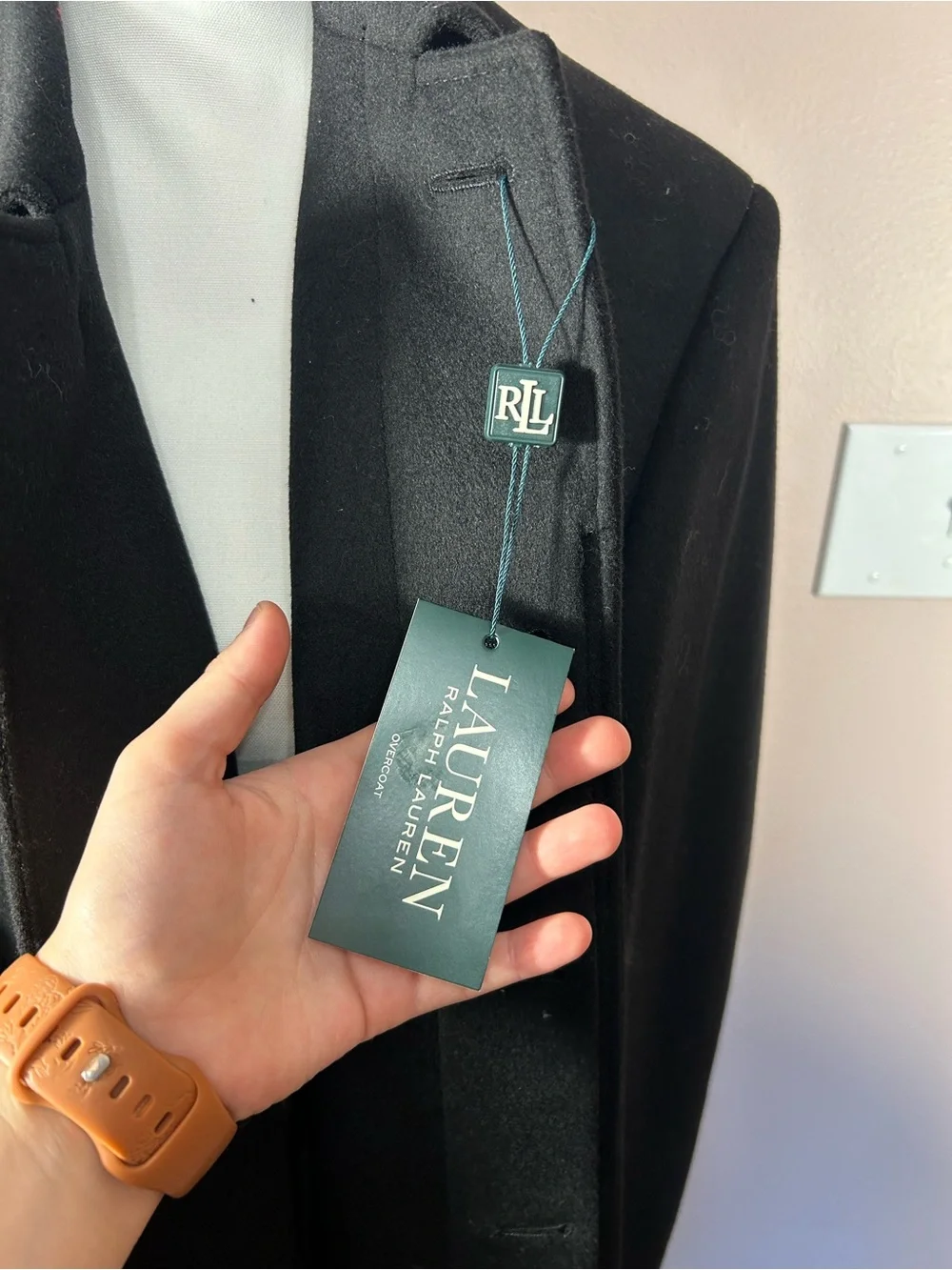 Ralph Lauren Black Men's Wool Pea Coat